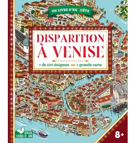 Disparition à Venise - livre avec carte