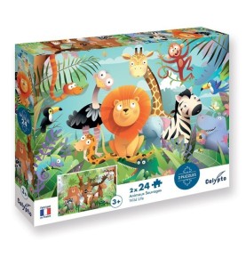 PUZZLE2*24P ' ANIMAUX SAUVAGES