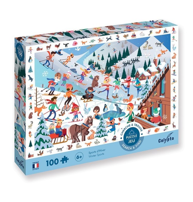 PUZZLE 100P ' SPORTS D'HIVER