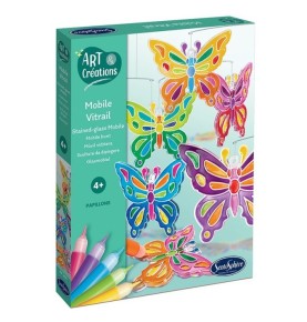 MOBILE VITRAIL ' PAPILLONS