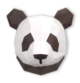 PETIT PANDA CHOCOLAT EN PAPIER 3D