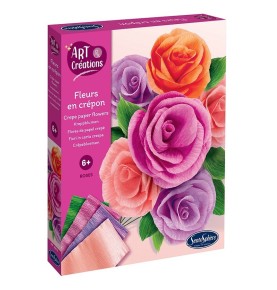FLEURS EN CREPON ' ROSES