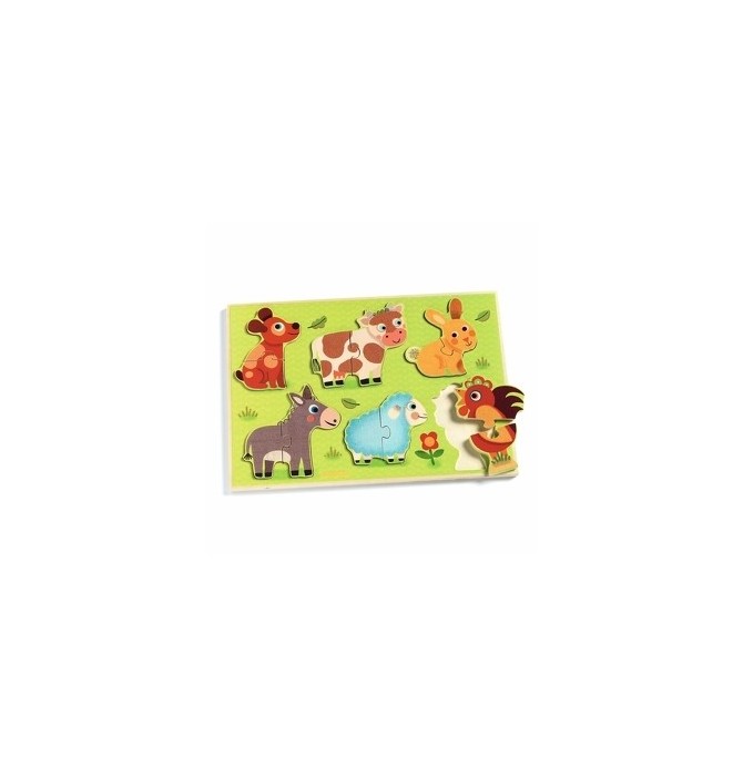 PUZZLE BOIS ' COUCOU COW