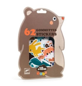 GOMMETTES ANIMAUX DE LA FORET