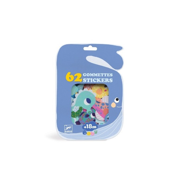 GOMMETTES ANIMAUX DE LA MER