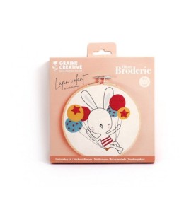KIT BRODERIE LAPIN VOLANT