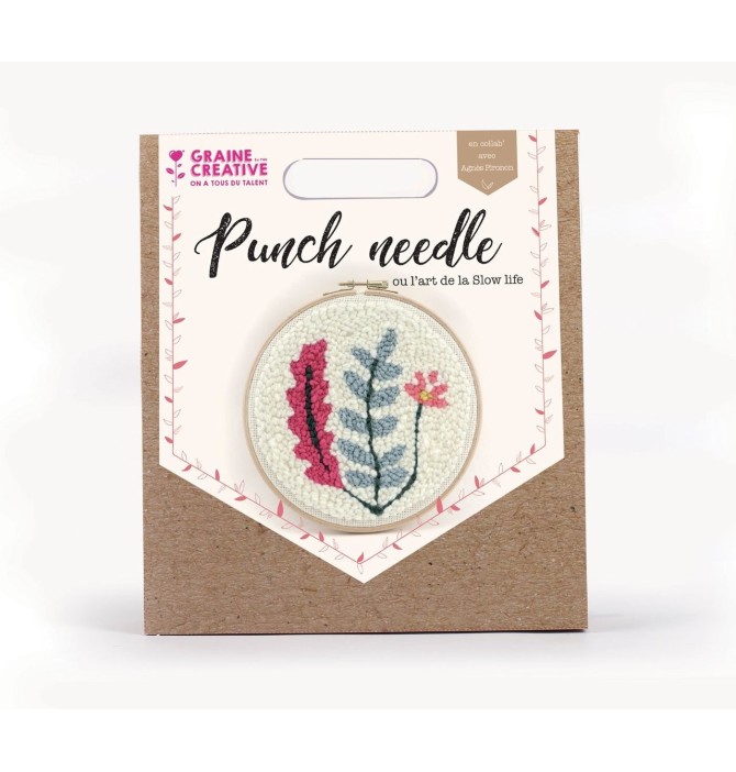 KIT PUNCH NEEDLE VEGETAL