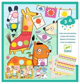 CREER AVEC DES STICKERS ' GOMMETTES RONDES