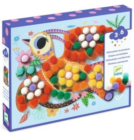 COLLAGE DE POMPONS ' PANACHES