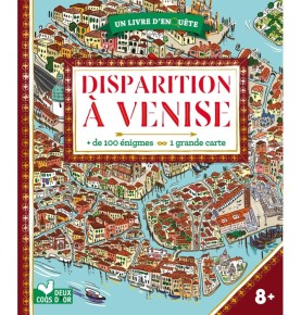 Disparition à Venise - livre avec carte