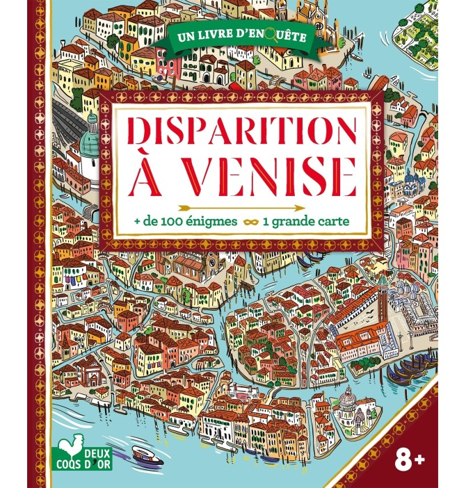 Disparition à Venise - livre avec carte