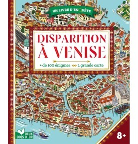 Disparition à Venise - livre avec carte
