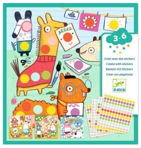CREER AVEC DES STICKERS ' GOMMETTES RONDES