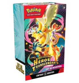 BUNDLE DE 6 BOOSTERS POKEMON HEROS TRANSCENDANTS