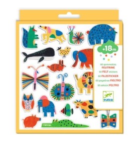 GOMMETTES EN FEUTRINE ' DES ANIMAUX PARTOUT