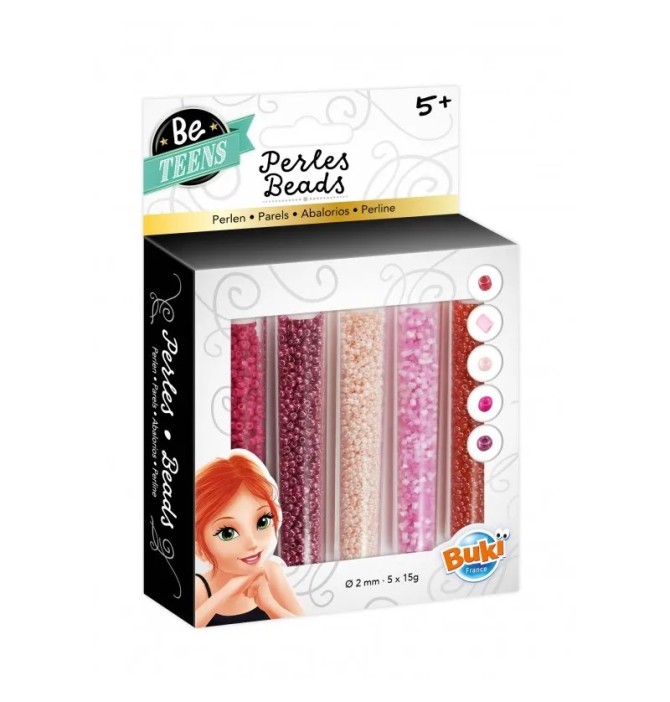 TUBES DE PERLES ROSES ' BE TEENS
