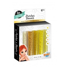 TUBES DE PERLES JAUNES ' BE TEENS
